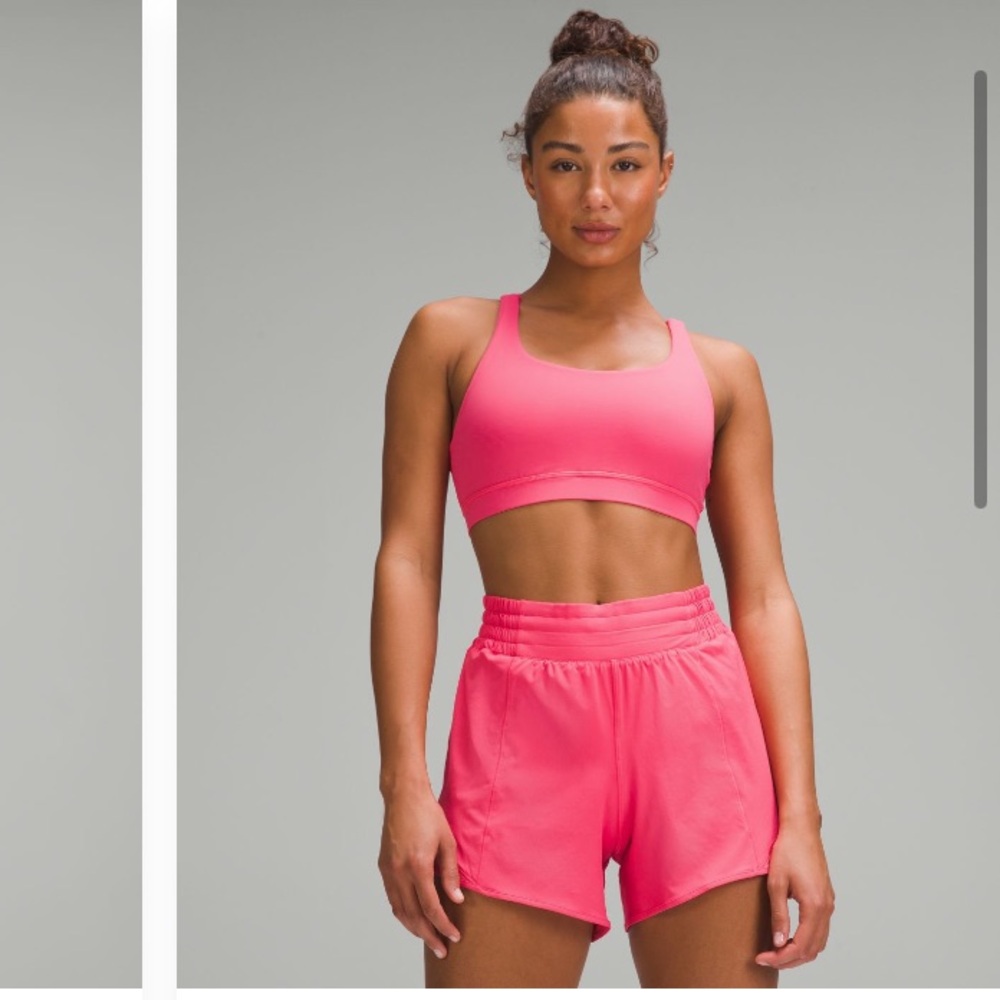 Lululemon Athletica Glaze Pink Energy Sports Bra